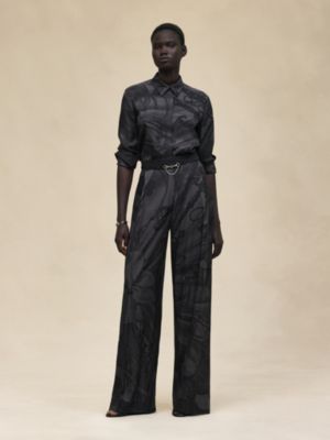 Chemise classique imprimé «&nbsp;Soleil de Soie Poudré&nbsp;»
