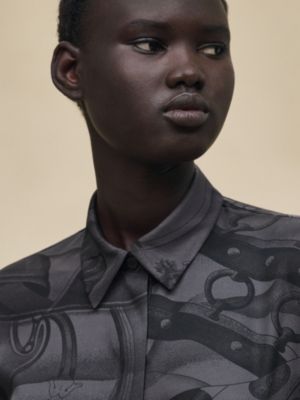 "Soleil de Soie Poudre" classic shirt, View: Worn, worn, view 5 of 6