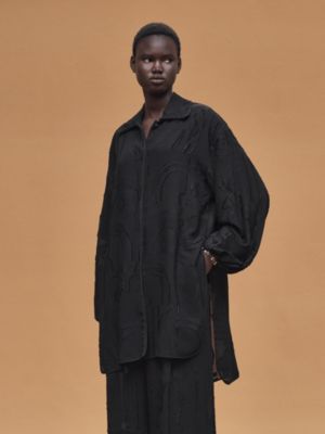 "En Desordre Fils Coupes" wide shirt, View: Worn, worn, view 4 of 6