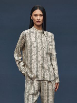 "Cahier du Colporteur" shirt, View: Worn, worn, view 3 of 6