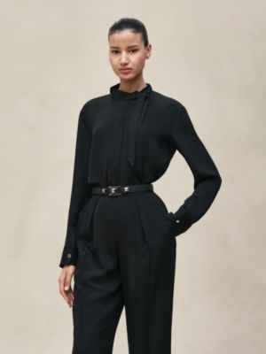 애스콧 칼라 셔츠, 보기: 이미지: 제품 착용 이미지, worn, 3개 중 6번째 보기