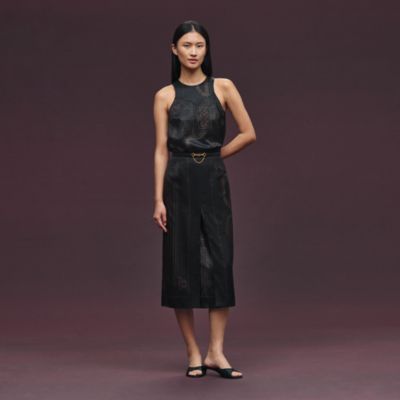 "L'Enseigne du Sellier" sleeveless blouse