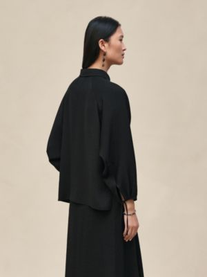 Blusa em seda, Exibir: Sendo usado, worn, visualizar 3 de 5