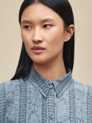 "Cahier du Colporteur" blouse, View: Worn, worn, view 4 of 5