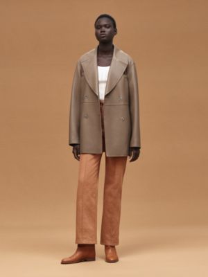 Caban en cuir