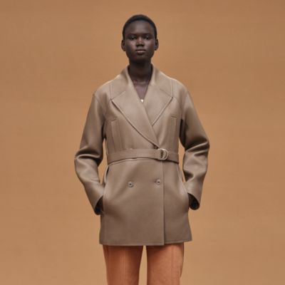 Leather - Hermès coats and jackets for women | Hermès Canada