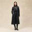 Leather suit coat, noir, We will notify you when this product is back in stock
