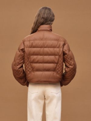 皮革衍縫大衣, 檢視: 佩戴, worn, 檢視共4張圖片的第7張