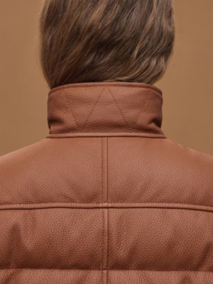 皮革衍縫大衣, 檢視: 佩戴, worn, 檢視共7張圖片的第7張