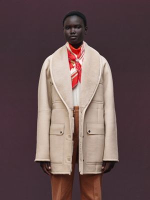 가죽 코트, 보기: 이미지: 제품 착용 이미지, worn, 3개 중 9번째 보기