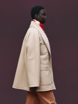 가죽 코트, 보기: 이미지: 제품 착용 이미지, worn, 4개 중 9번째 보기