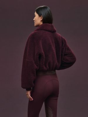 가죽 쇼트 코트, 보기: 이미지: 제품 착용 이미지, worn, 3개 중 7번째 보기