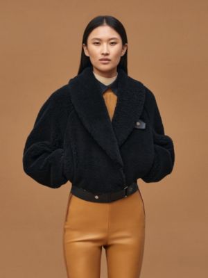 Short leather coat, View: Worn, worn, view 2 of 7