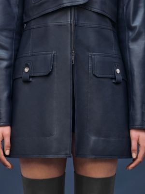 レザーショートトレンチコート, イメージ: 着用例, worn, ビュー5の8