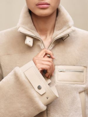 Short leather coat, View: Worn, worn, view 5 of 8