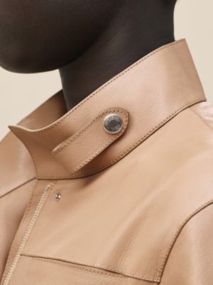 Cazadora en piel, Vista: Ver artículo puesto, worn, vista 7 de 8