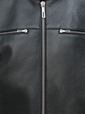 Leather biker jacket, View: front, front, view 7 of 7