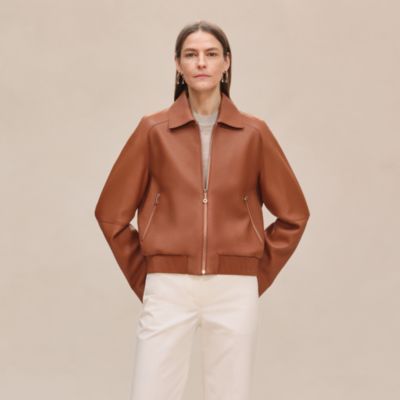 Leather - Hermès coats and jackets for women | Hermès USA