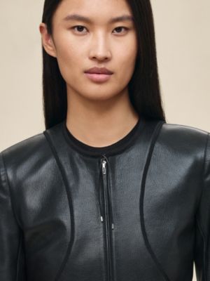 Leather jacket, View: Worn, worn, view 4 of 6