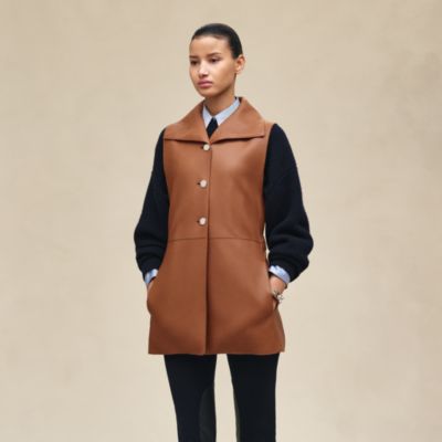 Leather - Hermès coats and jackets for women | Hermès Hong Kong SAR