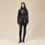 Knotted leather suit jacket, noir, We will notify you when this product is back in stock