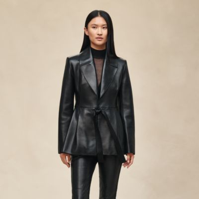 Leather - Hermès coats and jackets for women | Hermès USA