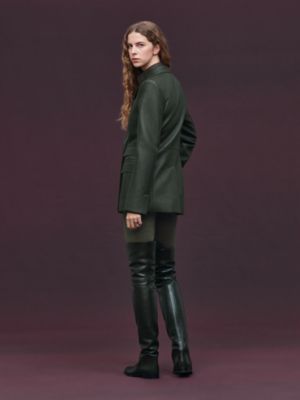 가죽 랩 수트 재킷, 보기: 이미지: 제품 착용 이미지, worn, 4개 중 7번째 보기