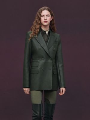 가죽 랩 수트 재킷, 보기: 이미지: 제품 착용 이미지, worn, 5개 중 7번째 보기