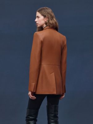 가죽 랩 수트 재킷, 보기: 이미지: 제품 착용 이미지, worn, 4개 중 8번째 보기