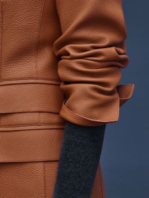 가죽 랩 수트 재킷, 보기: 이미지: 제품 착용 이미지, worn, 8개 중 8번째 보기