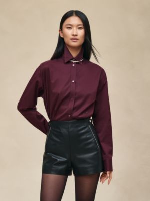 Short en cuir, Vue: Vue portée, worn, vue 2 sur 5