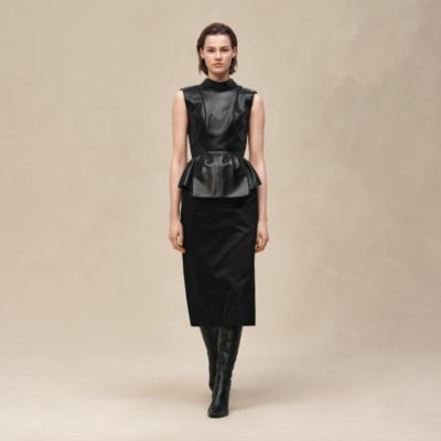 Mixed materials dress