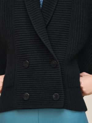 Cashmere buttoned jacket, View: Worn, worn, view 5 of 6