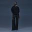Veste double boutonnage, bleu noir