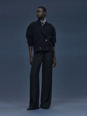 Cashmere buttoned jacket