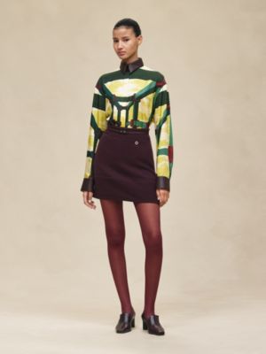 Cashmere short skirt