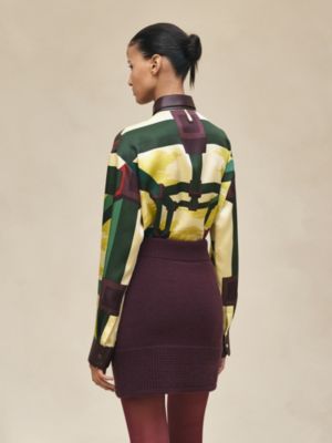 Saia curta em cashmere, Exibir: Sendo usado, worn, visualizar 3 de 5