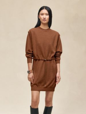 캐시미어 미디 드레스, 보기: 이미지: 제품 착용 이미지, worn, 2개 중 6번째 보기
