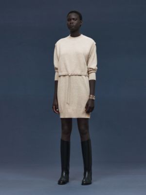 Mid-length cashmere dress
