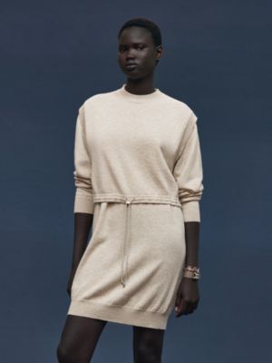 Mid-length cashmere dress, View: Worn, worn, view 2 of 6
