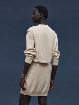 Mid-length cashmere dress, View: Worn, worn, view 3 of 6
