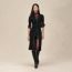Mid-length buttoned dress, noir, We will notify you when this product is back in stock