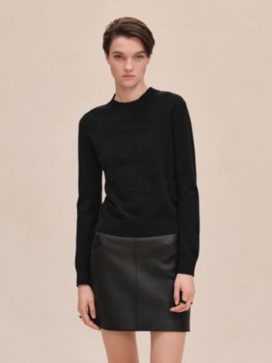 Cashmere "H Lift" long-sleeve sweater, View: Worn, worn, view 3 of 6