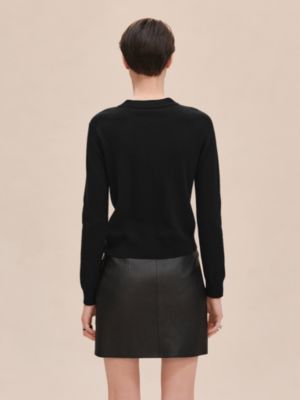 Cashmere "H Lift" long-sleeve sweater, View: Worn, worn, view 4 of 6