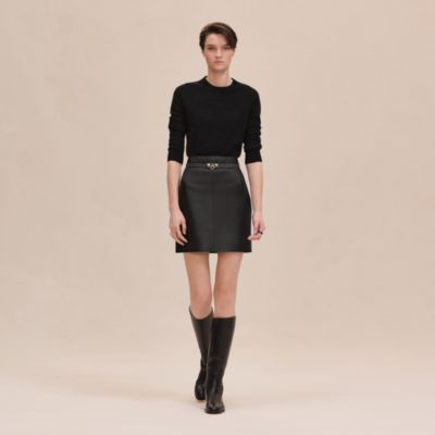 Cashmere "H Lift" long-sleeve sweater