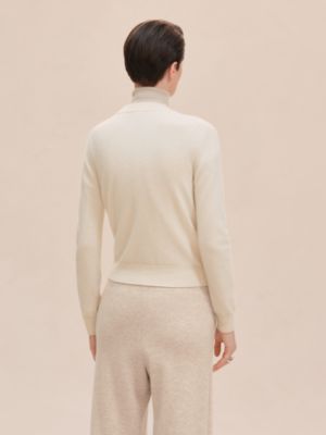 Cashmere "H Lift" long-sleeve sweater, View: Worn, worn, view 3 of 6