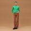 Pull manches longues motif «&nbsp;H Lift&nbsp;», vert mélisse