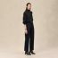 High collar sweater, noir