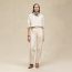 High collar sweater, blanc naturel