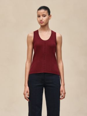 Silk tank top, View: Worn, worn, view 2 of 5